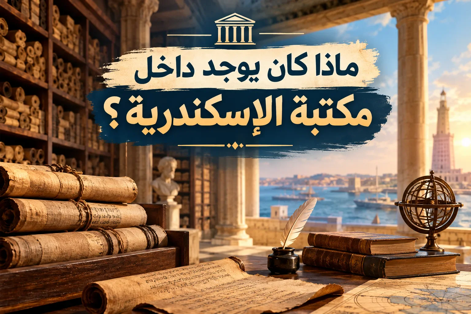 image about ماذا كان يوجد داخل مكتبة الإسكندرية؟