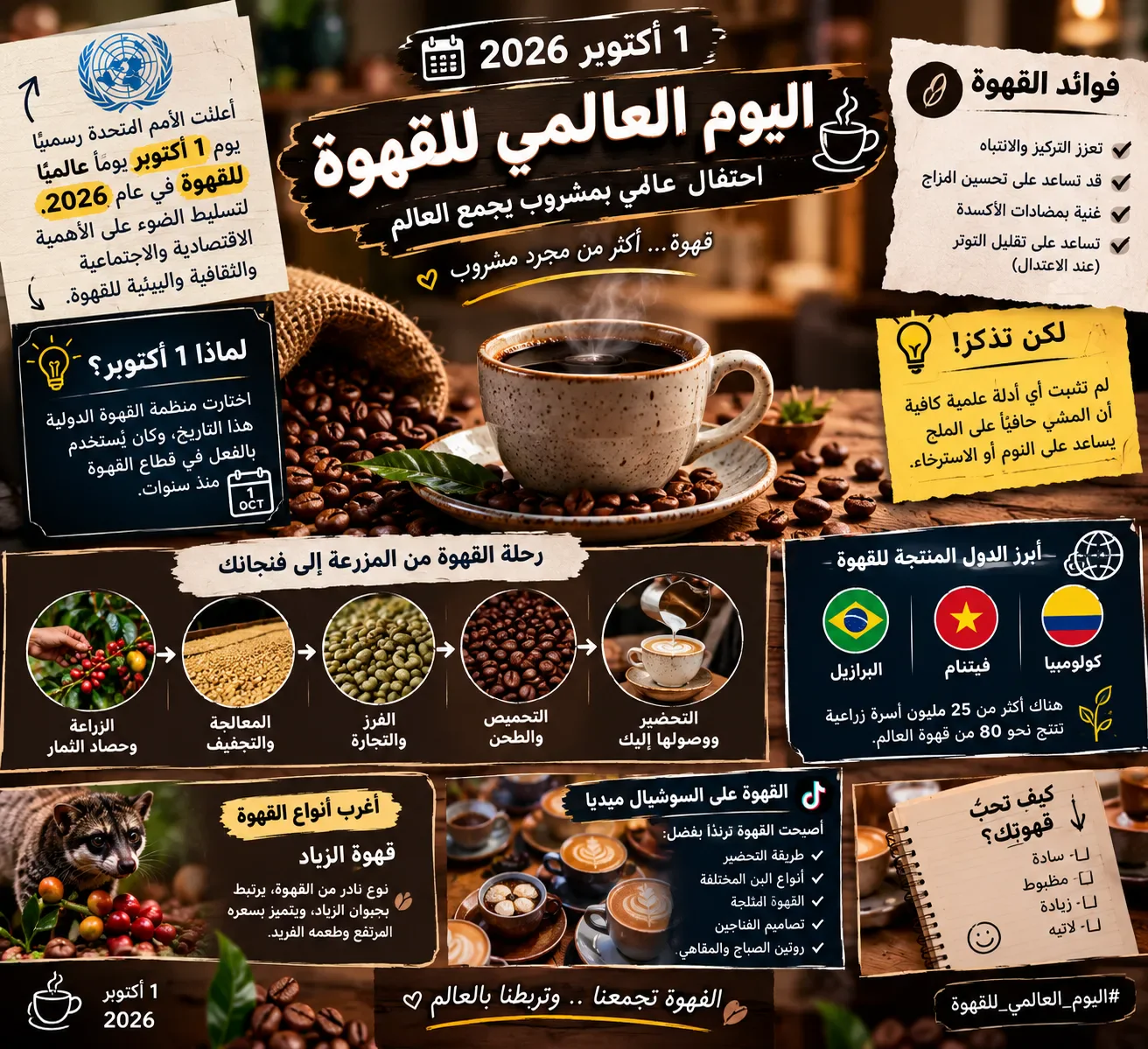 image about ☕ اليوم العالمي للقهوة 2026.. لماذا أصبح 1 أكتوبر يومًا عالميًا لعشاق القهوة؟