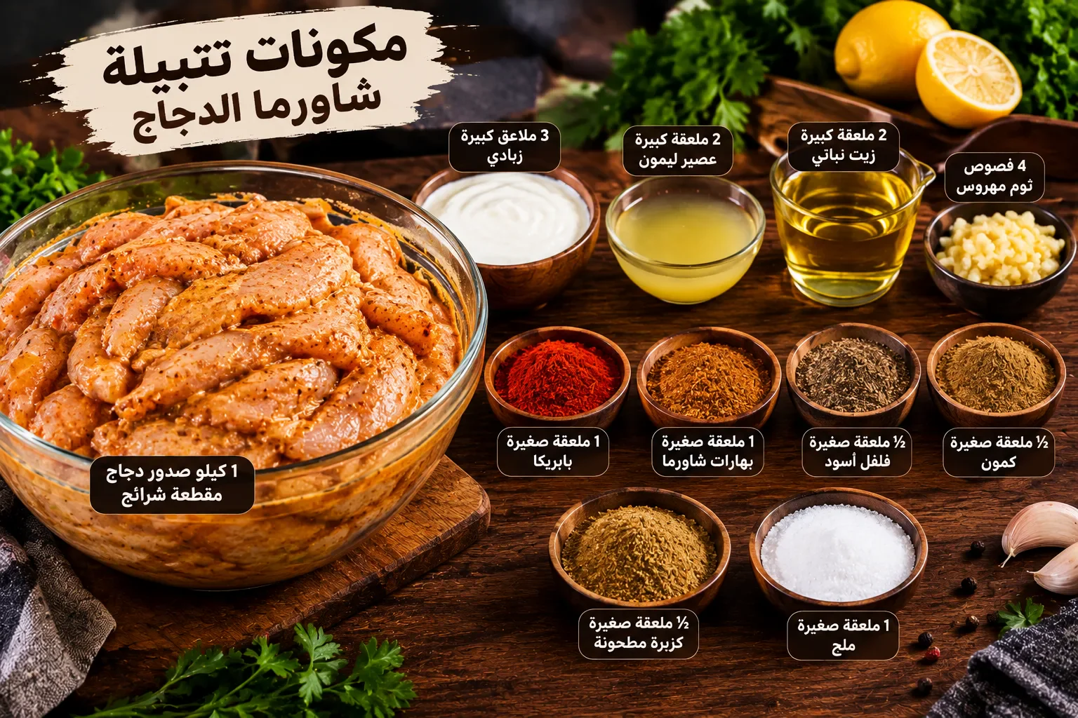 image about طريقة عمل شاورما الدجاج مثل المطاعم في المنزل: الدليل الكامل خطوة بخطوة
