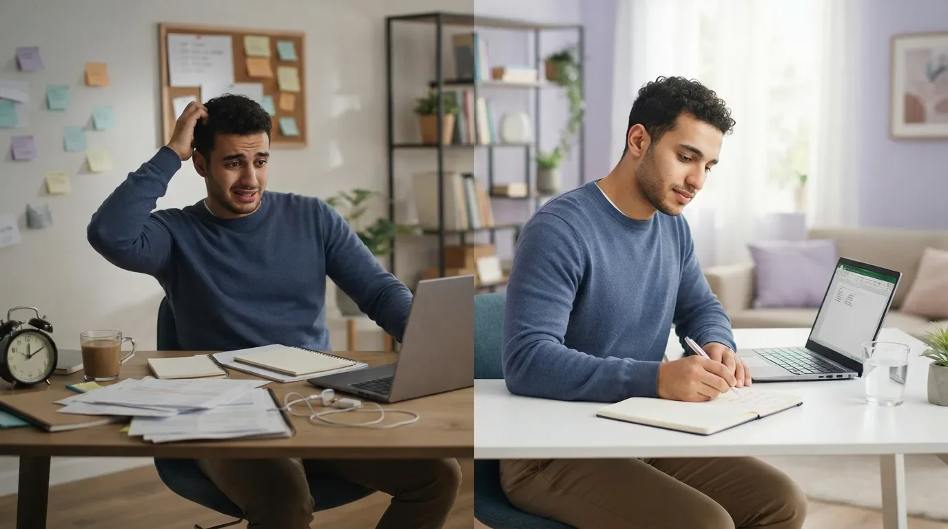 image about بتقول هبدأ من بكرة؟ 7 حاجات صغيرة بتخلي البداية أسهل من غير ما تستنى الحماس