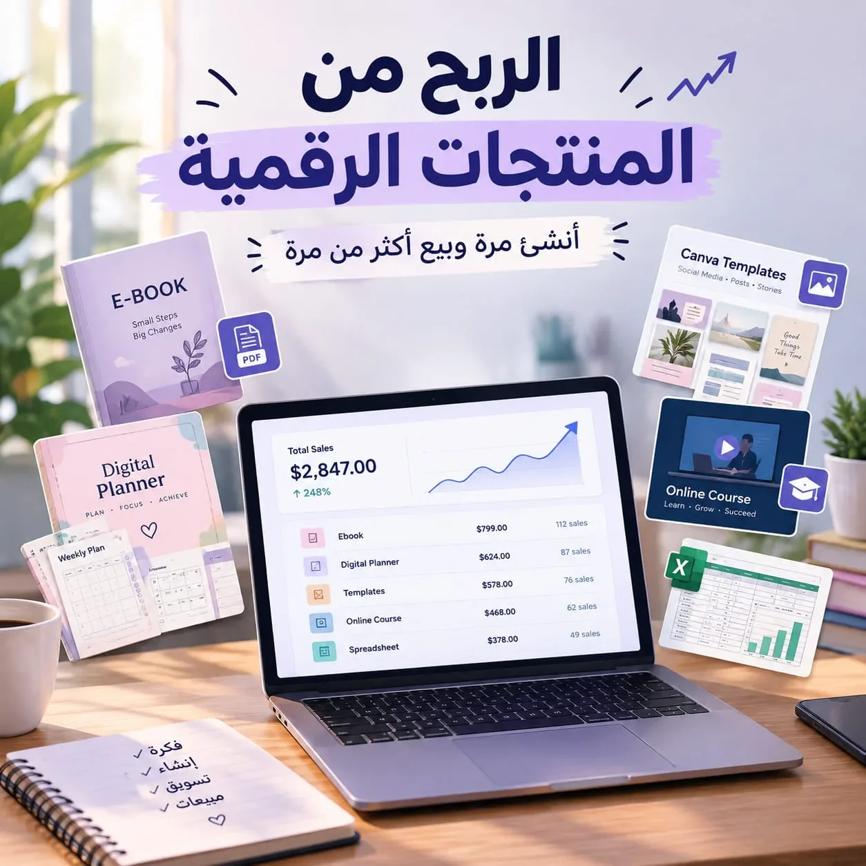 image about بيع المنتجات الرقمية: كيف تبدأ بدون رأس مال؟