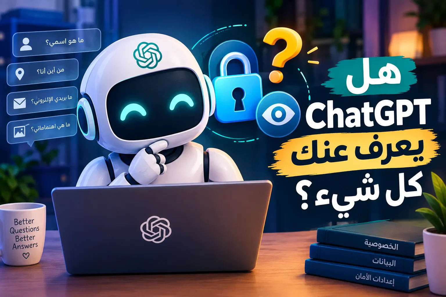 image about هل ChatGPT بيتجسس عليك؟ ماذا يعرف عنك فعلًا؟ 🔍🤖