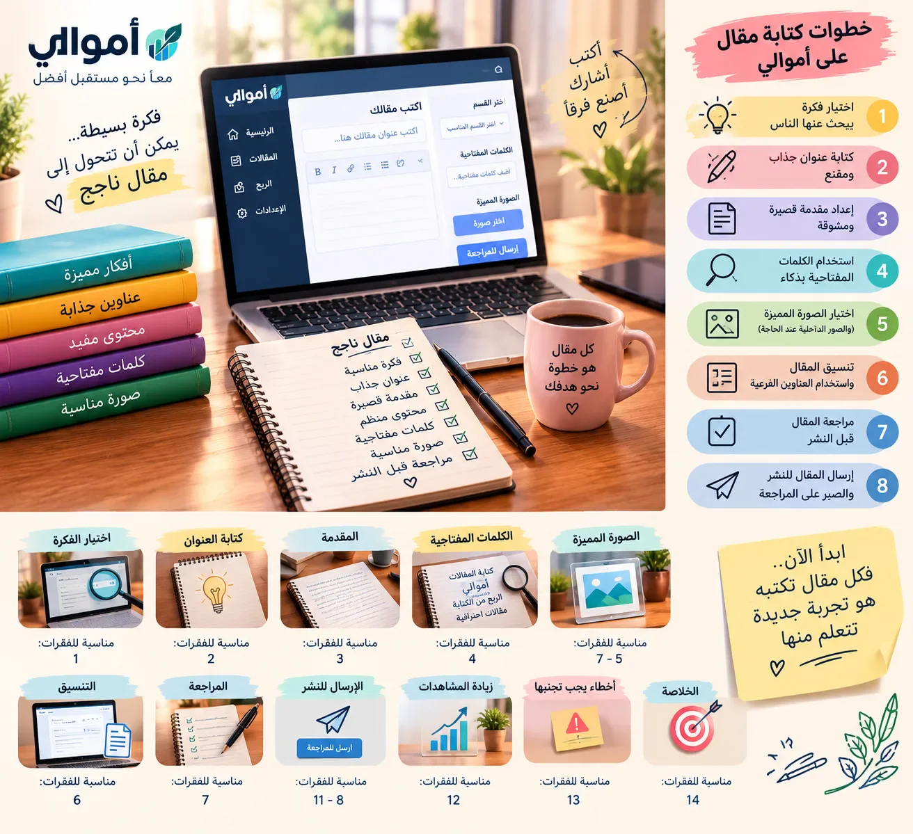 image about من الصفر الى النشر:كيف تكتب مقالا احترافيا علي أموالي وتزيد من فرص وصوله للقراء؟