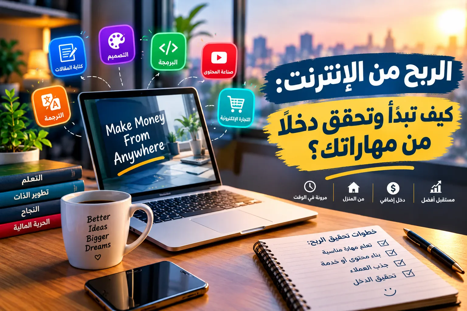 image about 💡 الربح من الإنترنت: كيف تبدأ وتحقق دخلًا من مهاراتك؟