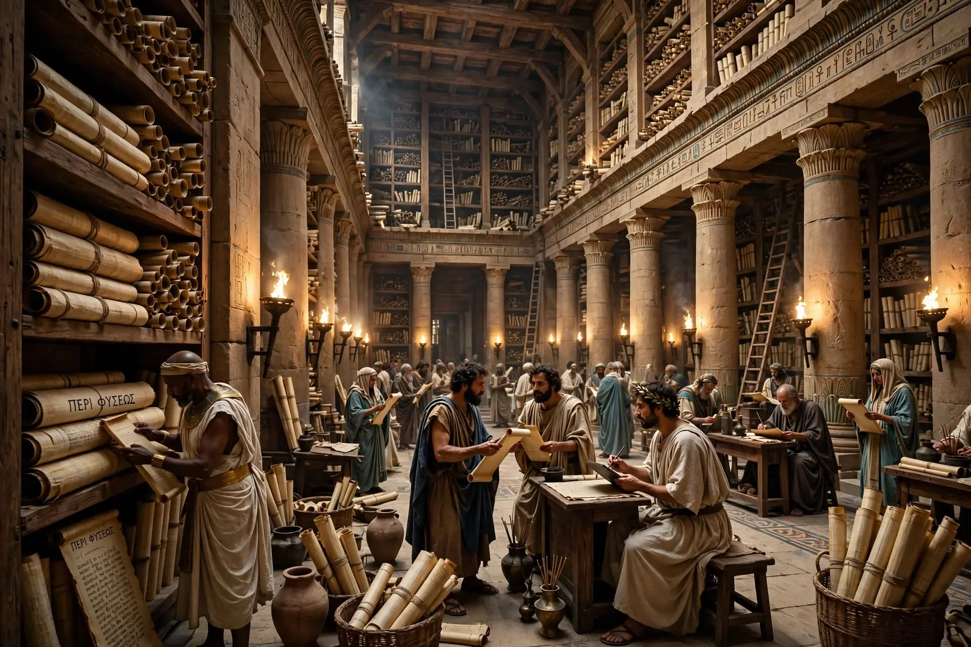 image about مكتبة الإسكندرية القديمة: كيف احترق عقل العالم القديم وولد من جديد
