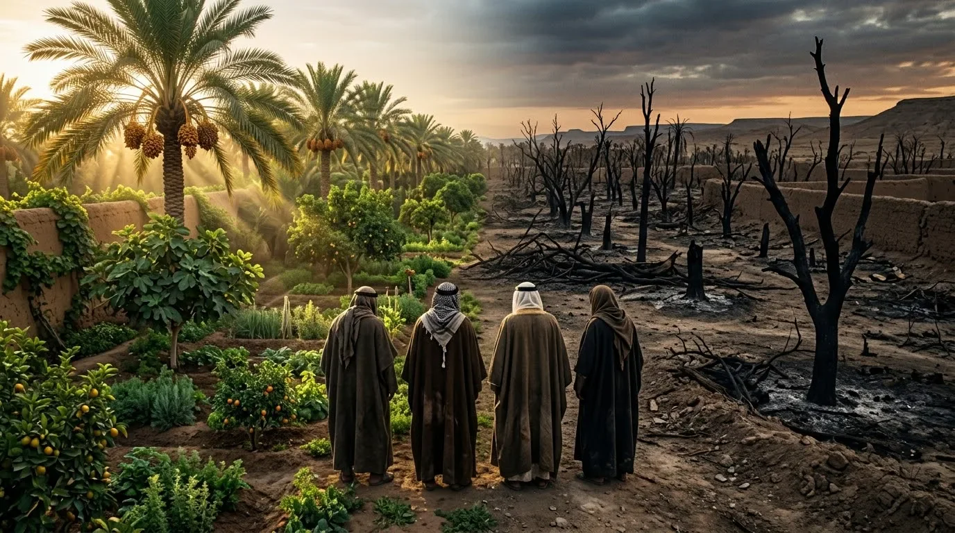 image about قصة أصحاب الجنة.. لما الطمع حرمهم من نعمة ربنا