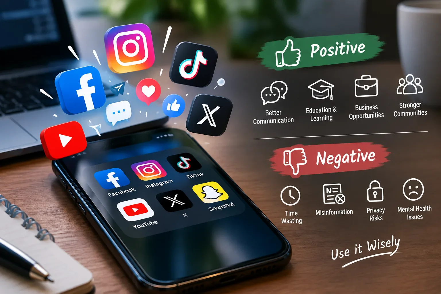 image about   The Use and Impact of Social Media