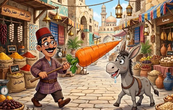 image about جحا والحمار العنيد 