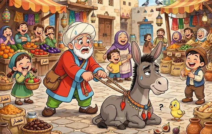 image about جحا والحمار العنيد 