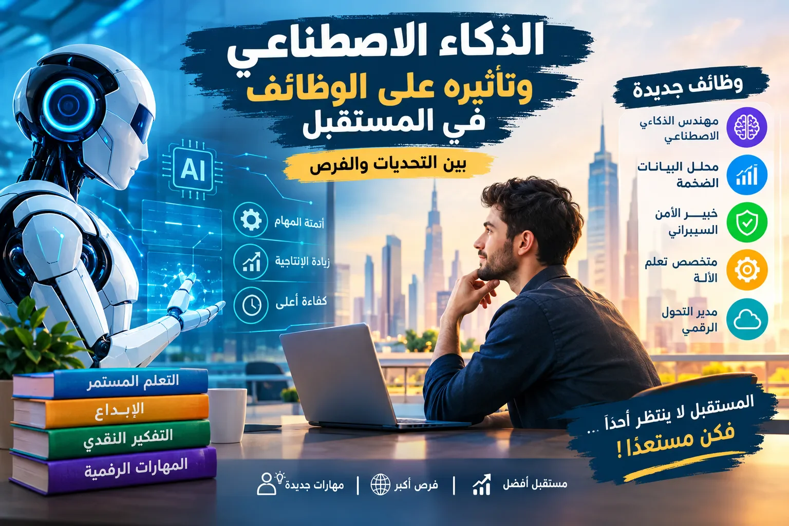 image about الذكاء الاصطناعي وتأثيره على الوظائف في المستقبل: بين التحديات والفرص