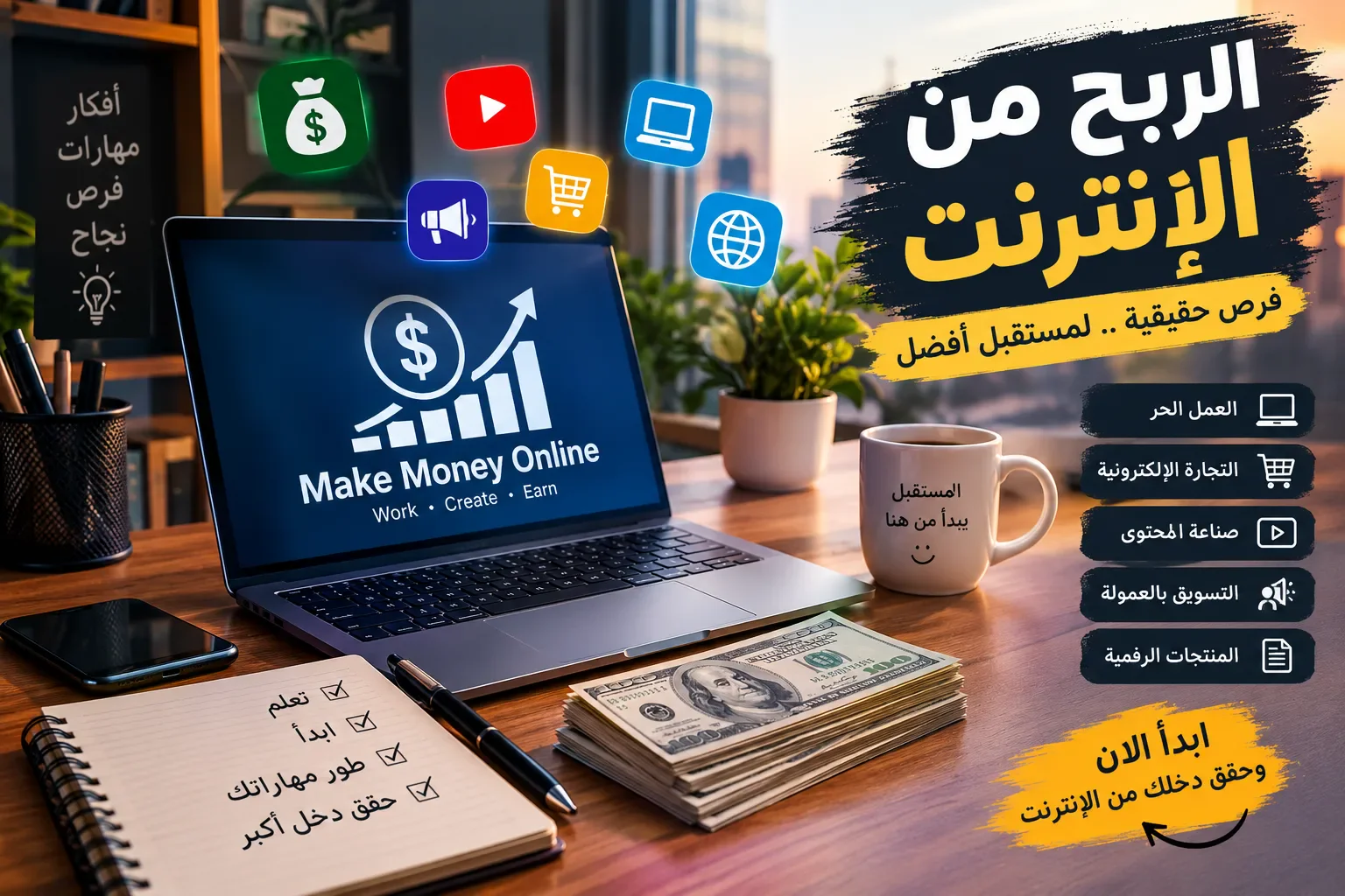 image about � الربح من الإنترنت: كيف تبني مصدر دخل حقيقي في العصر الرقمي