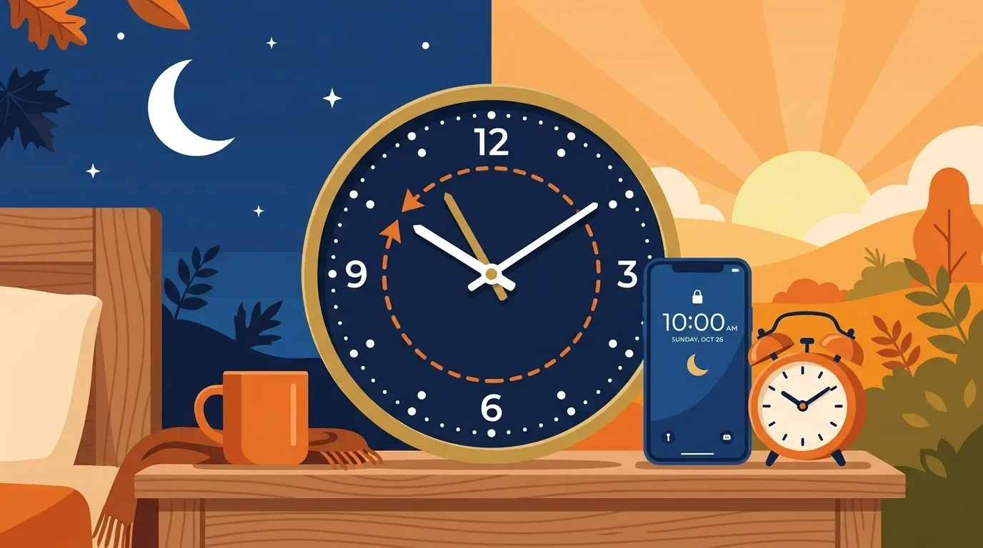 image about ساعتك ستتأخر 60 دقيقة: كيف تستعد لـ«ليلة الساعة الإضافية» في 30 أكتوبر؟