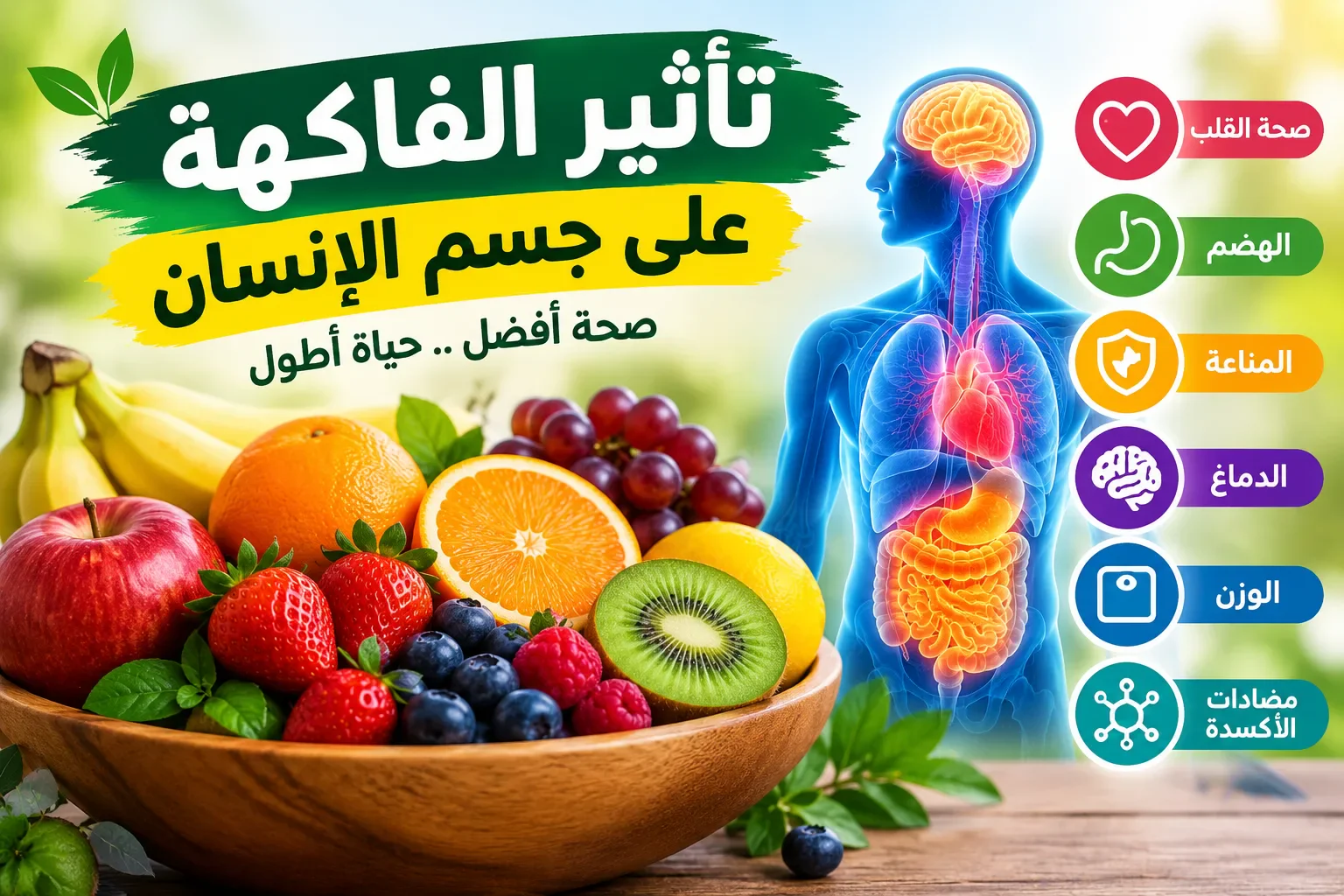 image about تأثير الفاكهة على جسم الإنسان ولماذا تعد جزءًا أساسيًا من الغذاء الصحي؟
