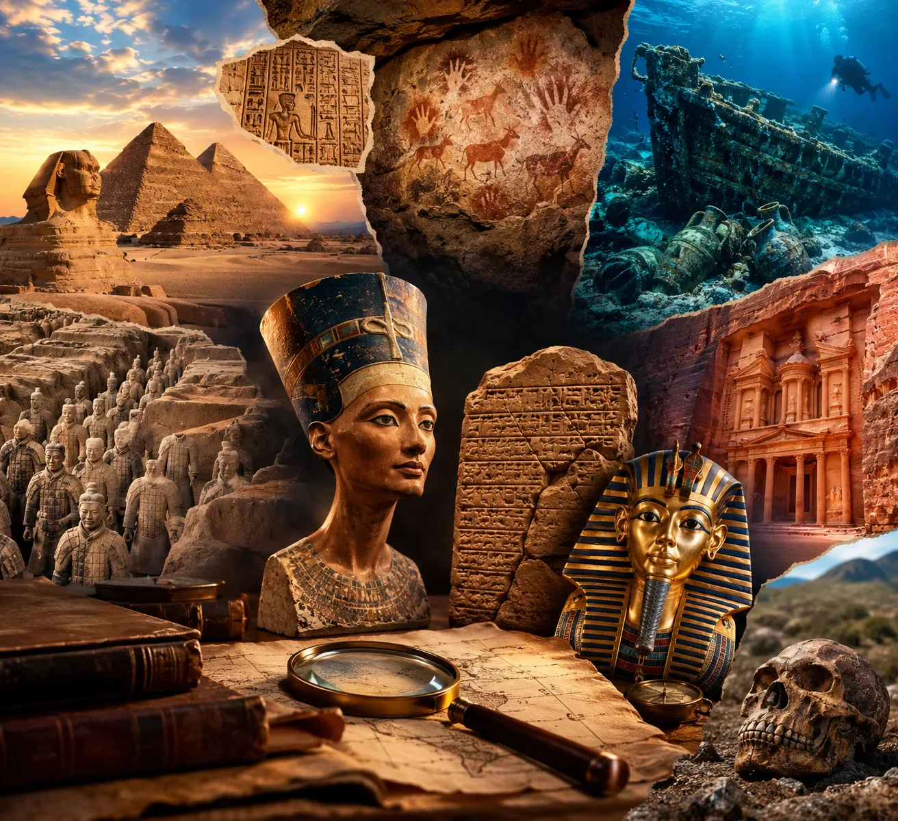 image about أشهر الاكتشافات الأثرية التي غيرت فهمنا للتاريخ: أسرار وحقائق خرجت من أحشاء الأرض 🏛️📜