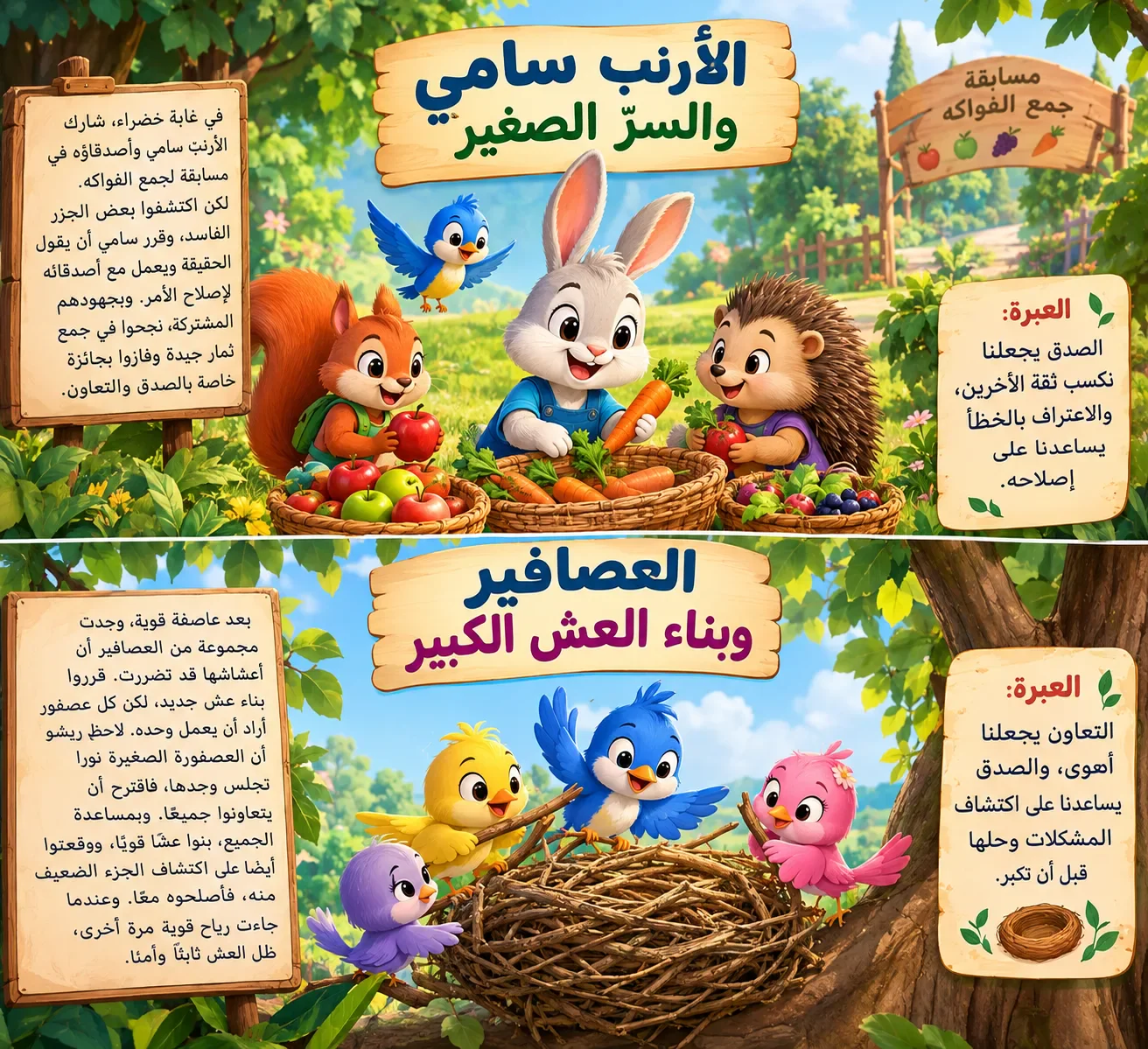 image about 🌟 قصص أطفال عن الصدق والتعاون: حكايتان جديدتان وهادفـتان