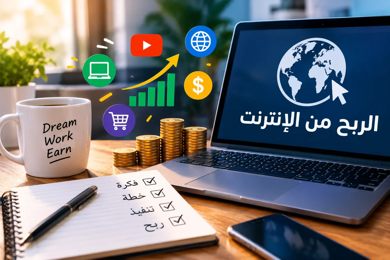 image about 💰 الربح من الإنترنت: أفضل الطرق لزيادة دخلك من المنزل