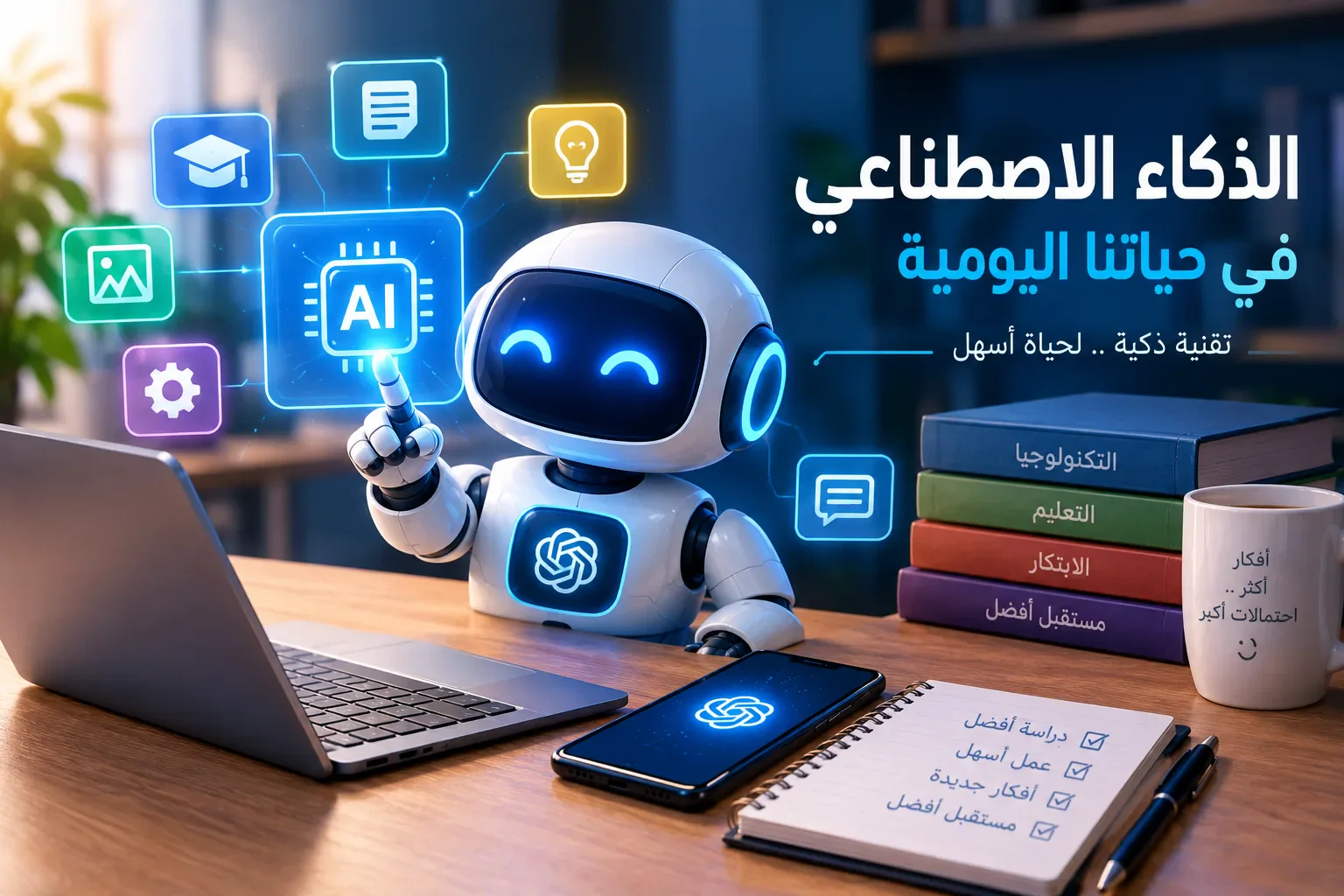 image about 🤖 الذكاء الاصطناعي في حياتنا اليومية.. كيف تستفيد منه بطريقة سهلة؟