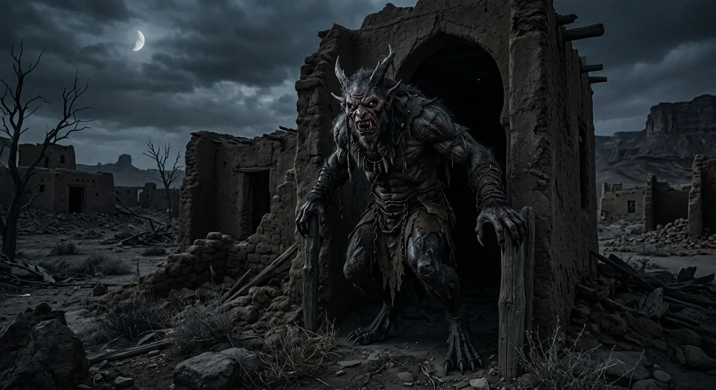 image about 👹 الغول — كائن مخيف يعيش في الأماكن البعيدة والمهجورة.