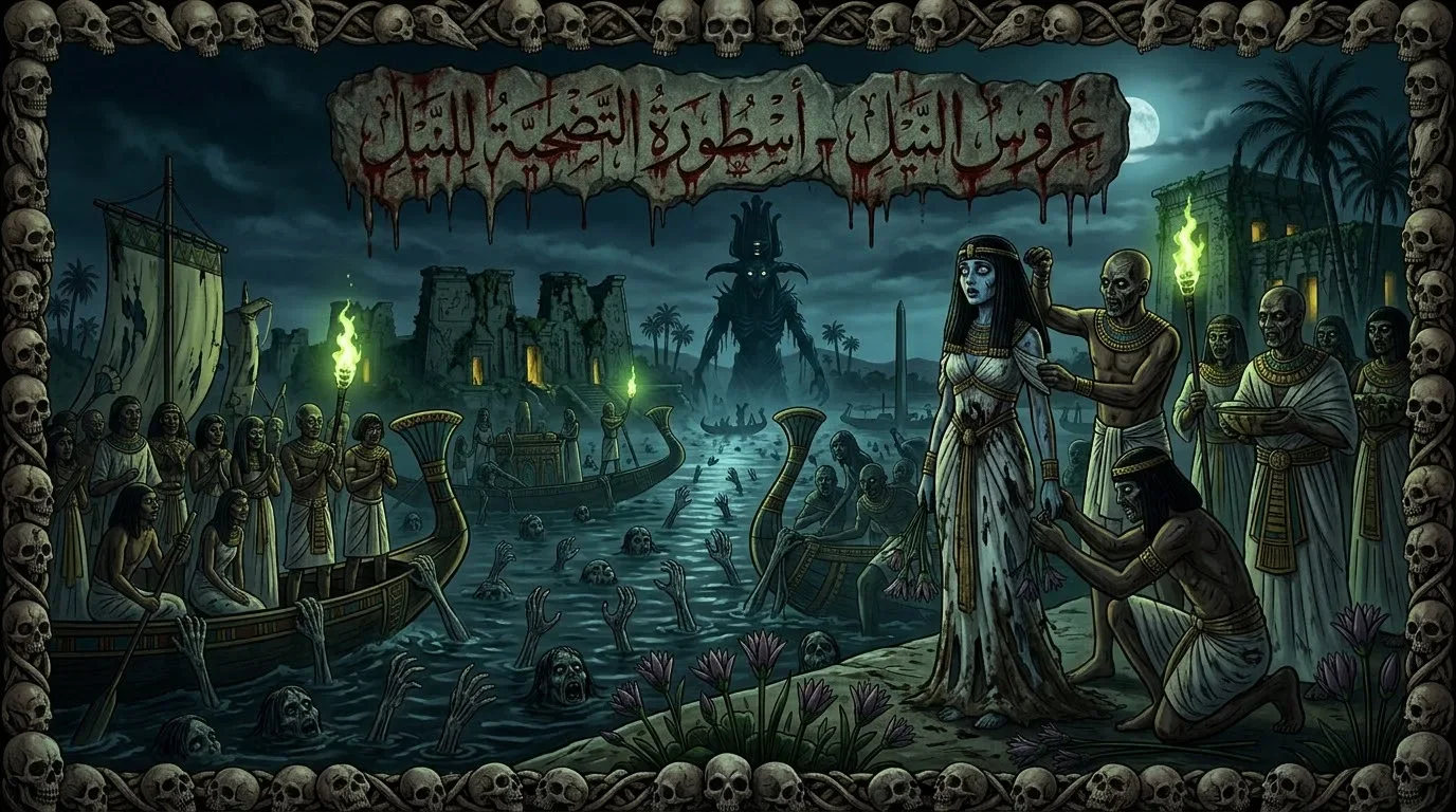 image about 🌊 عروس النيل — الأسطورة القديمة التي ربطت النهر بالتضحية