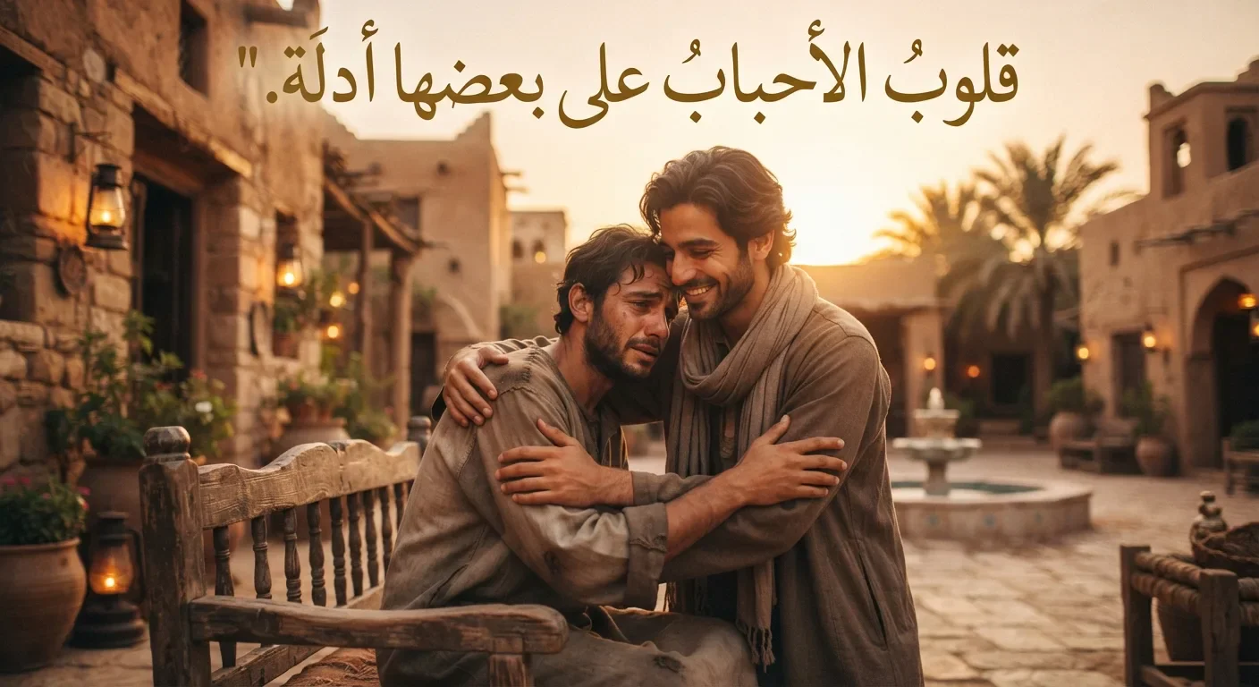 image about قلوب الأحباب على بعضها أدلة