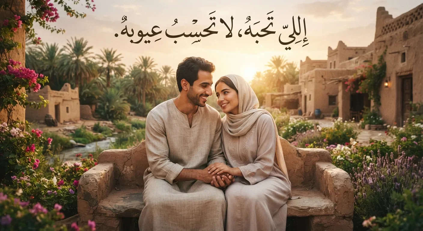 image about إللي تحبه، لا تحسب عيوبه."