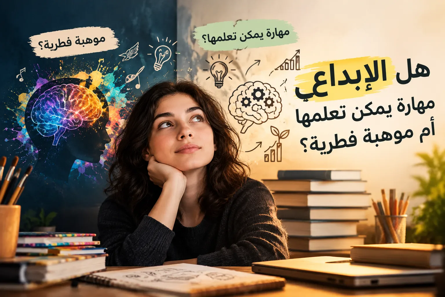 image about هل الإبداع مهارة يمكن تعلمها أم موهبة فطرية؟
