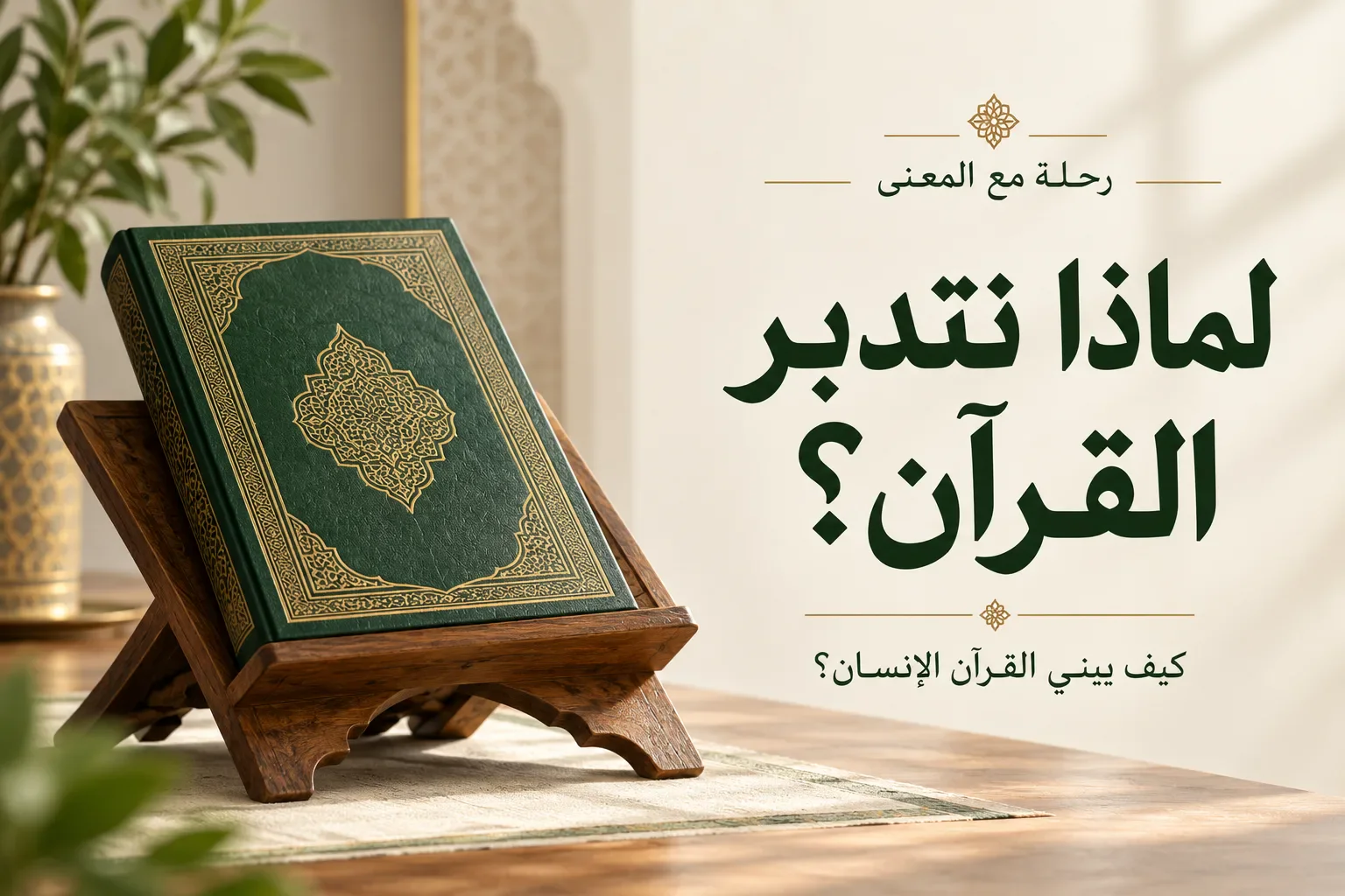 image about لماذا يدعونا القرآن إلى التدبر؟ وكيف يغيّر فهمه حياتنا؟