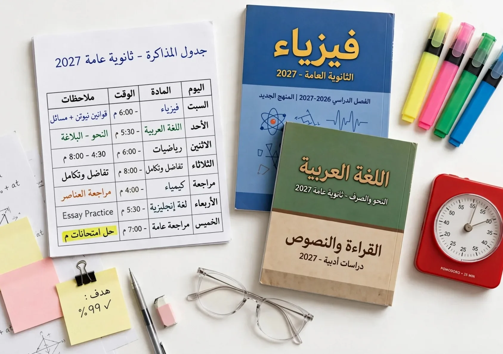 image about كيف أذاكر ثانوية عامة 2027 بذكاء وأحقق مجموع كبير؟
