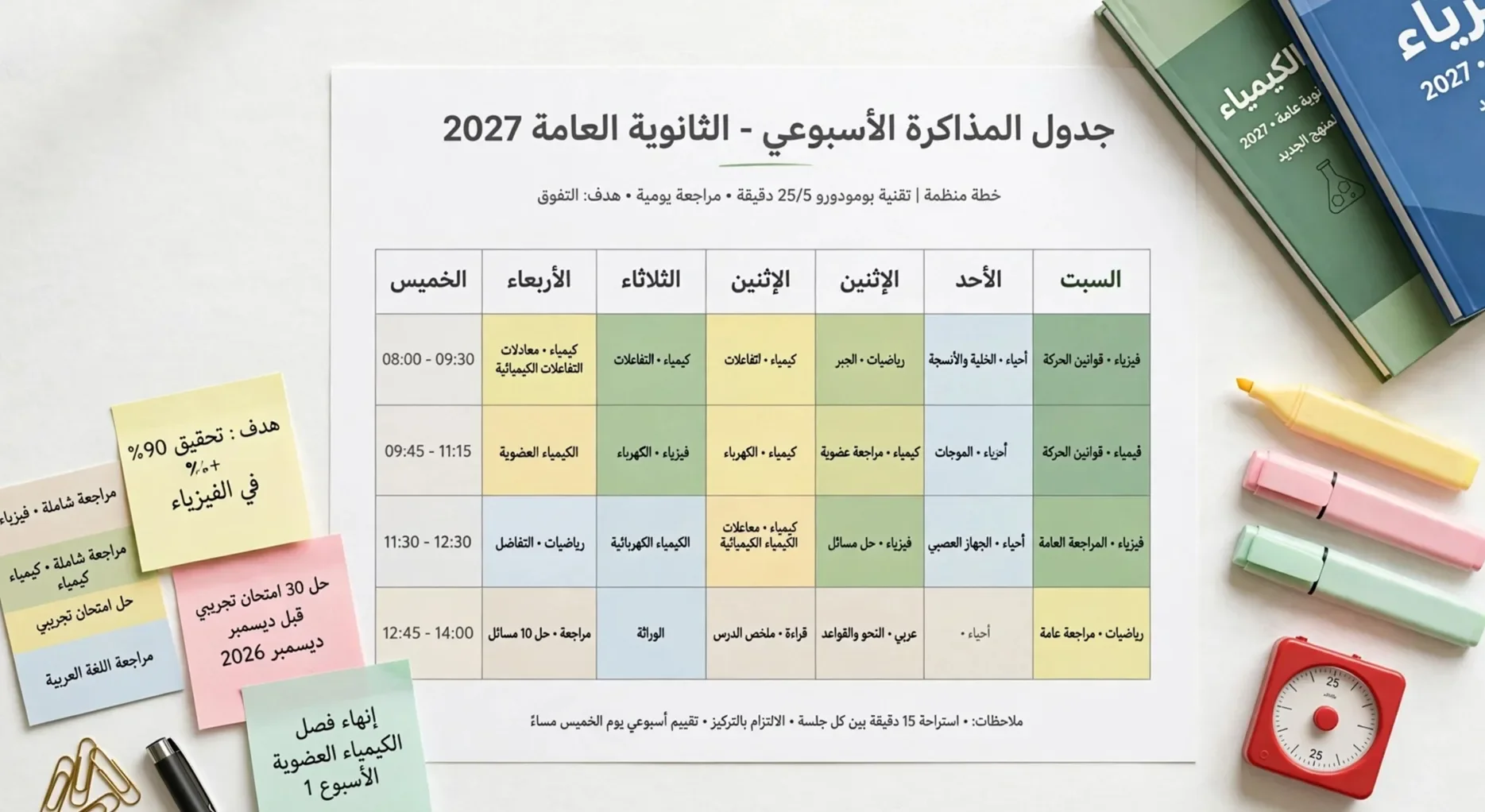 image about كيف أذاكر ثانوية عامة 2027 بذكاء وأحقق مجموع كبير؟