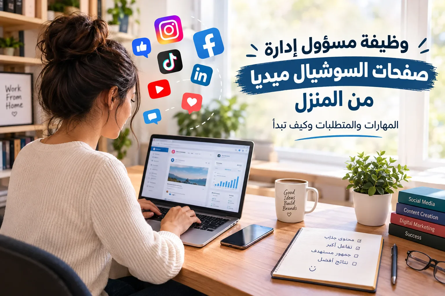 image about وظيفة مسؤول إدارة صفحات السوشيال ميديا من المنزل: المهارات والمتطلبات وكيف تبدأ