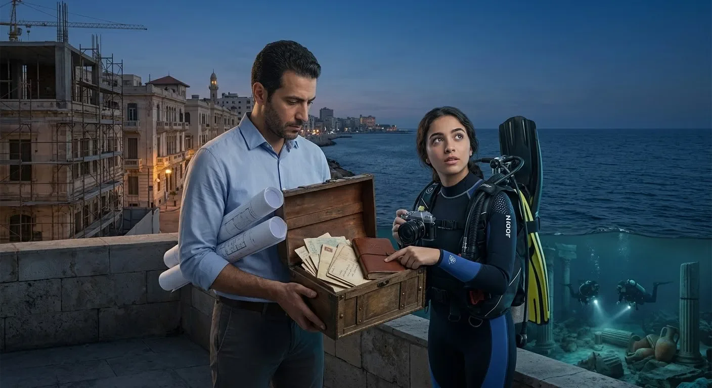 image about بين أنقاض الإسكندرية: حكاية حب أزهرت تحت وطأة الأسرار والغرق