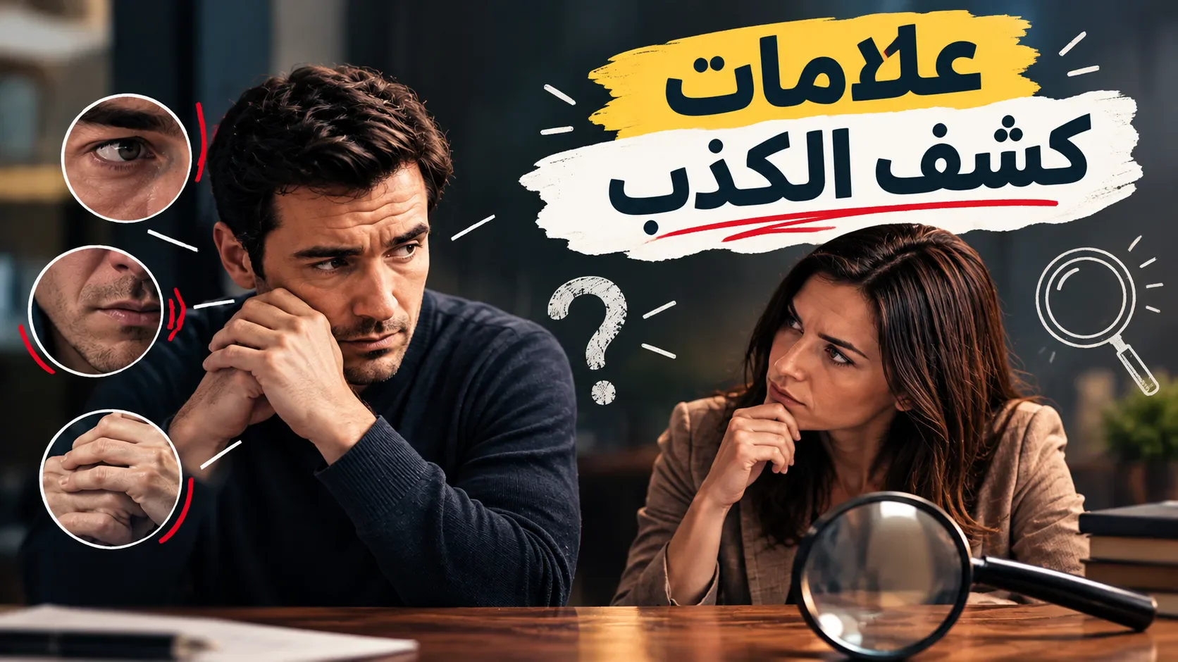 image about علامات كشف الكذب: كيف تكتشف أن شخصًا لا يقول الحقيقة؟
