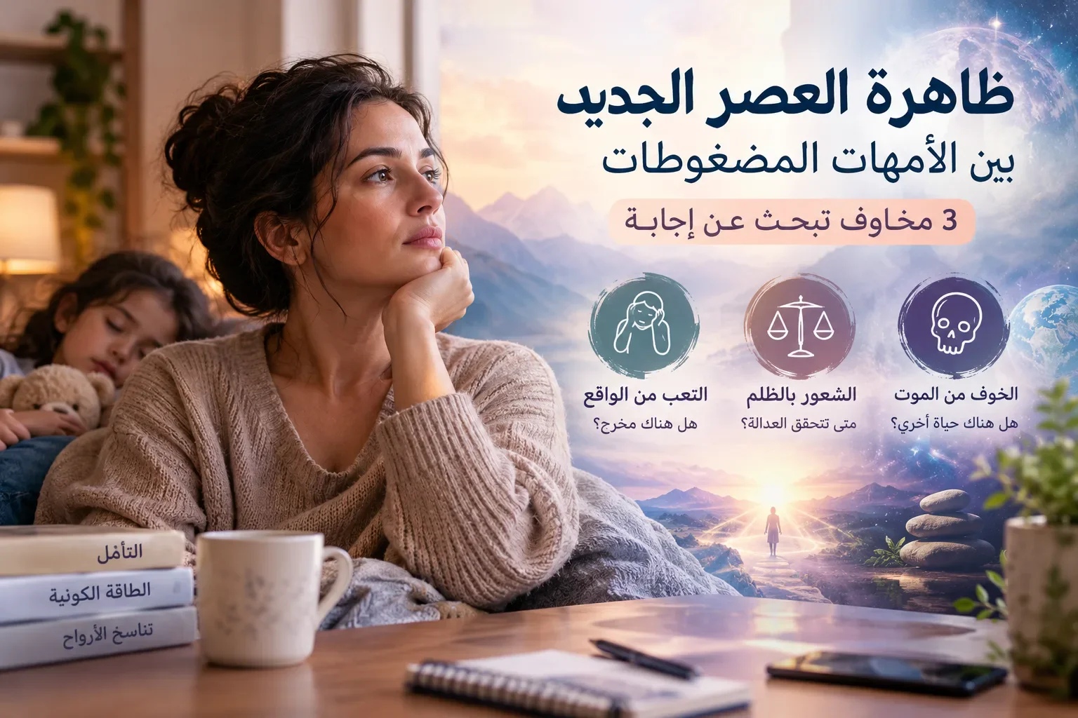 image about ظاهرة العصر الجديد بين الأمهات المضغوطات: تحليل نفسي لثلاثة مخاوف تبحث عن إجابة