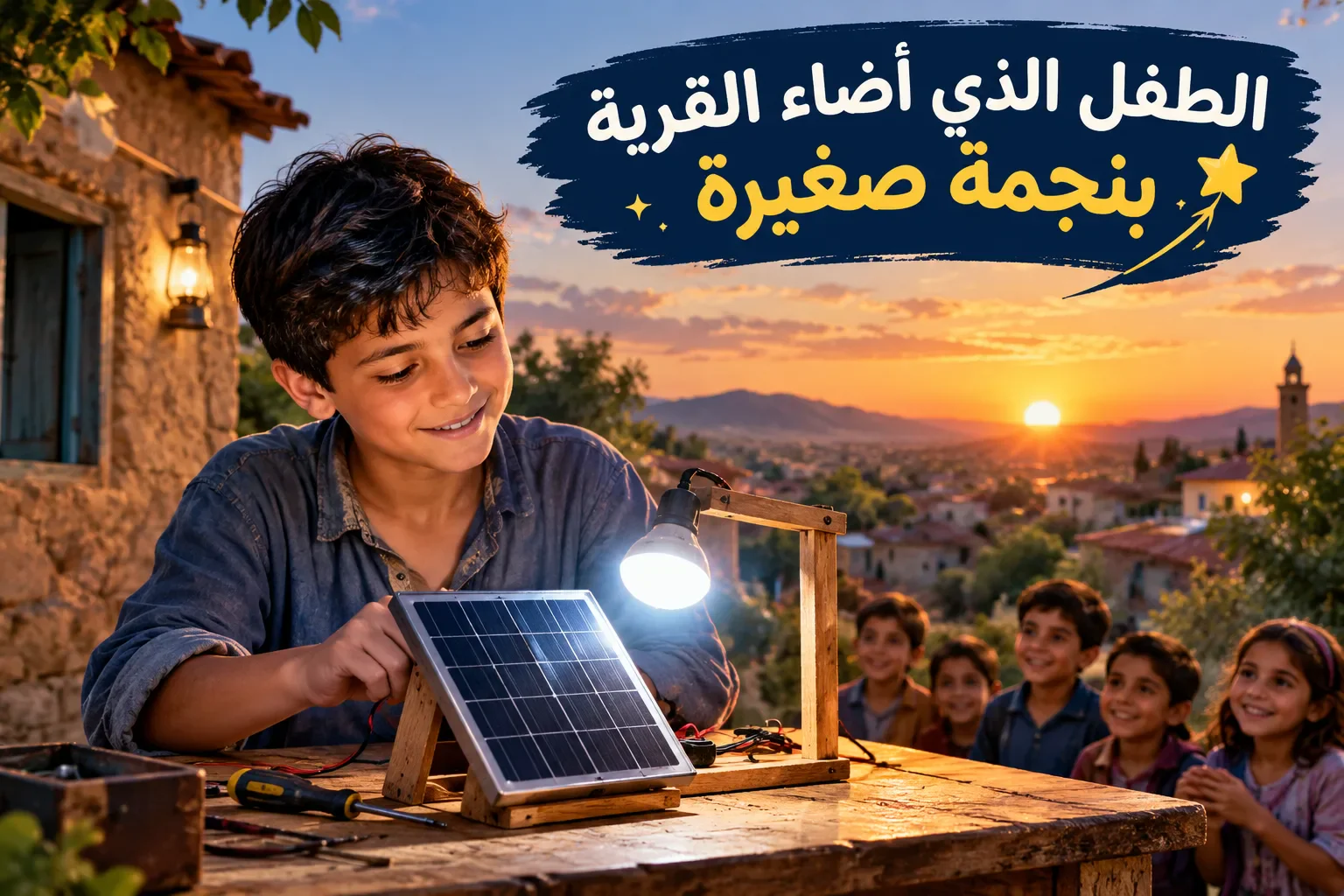 image about  الطفل الذي أضاء القرية بنجمة صغيرة.. حكاية ملهمة عن الأمل والإصرار