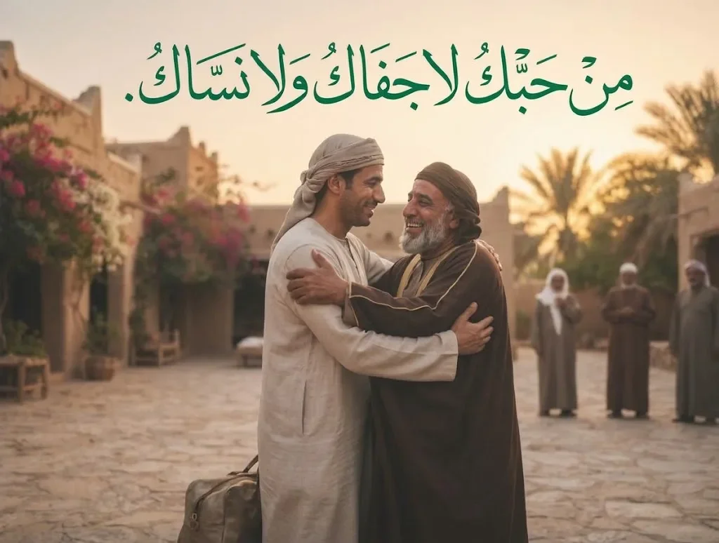 image about من حبك لا جفاك ولا نساك