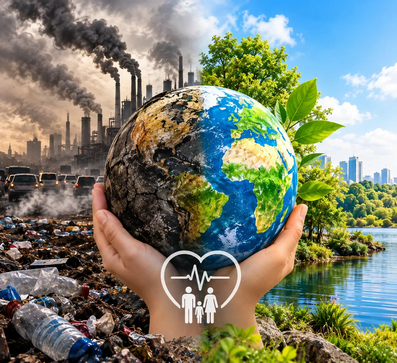image about التلوث البيئي وأثره على صحة الإنسان 🌍