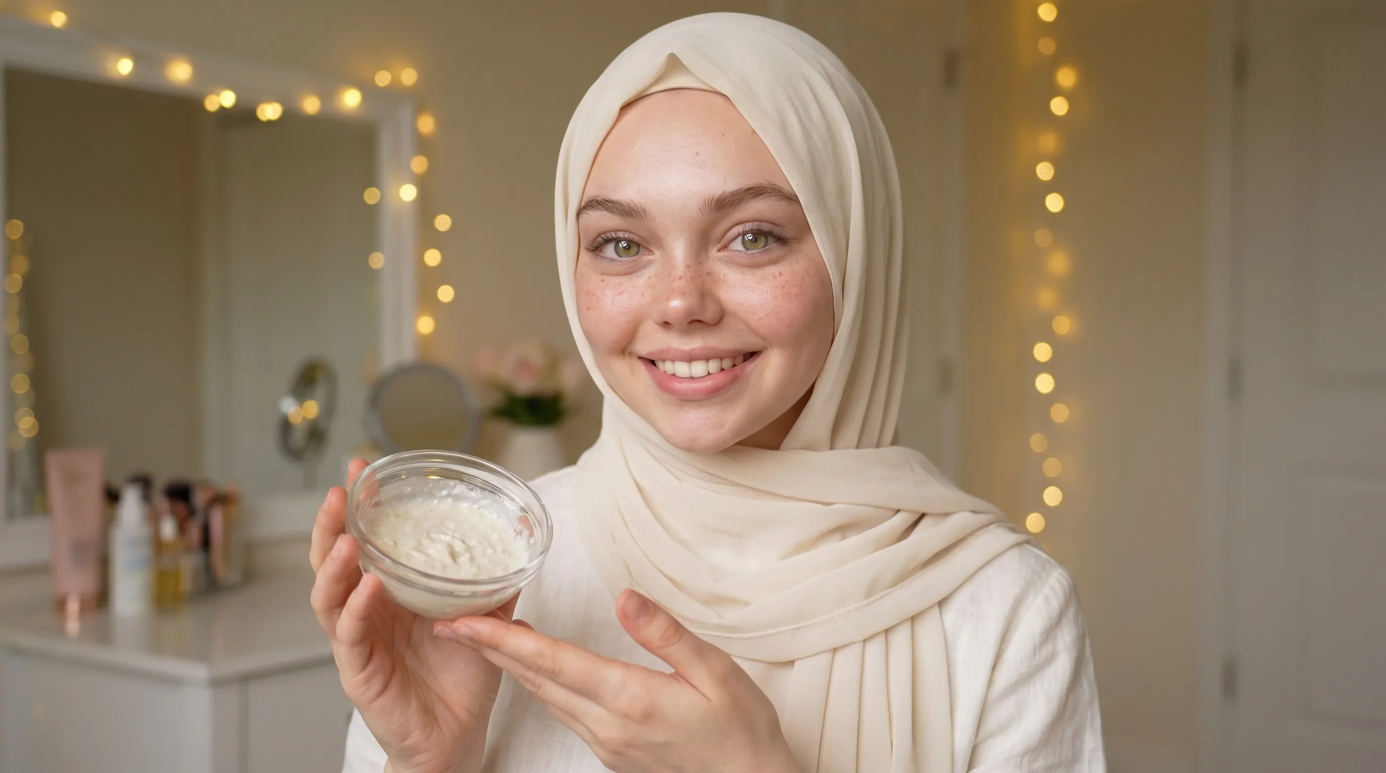 image about ماسك الأرز والحليب الكوري المعجزة: بياض ناصع وتفتيح فوري كالحليب