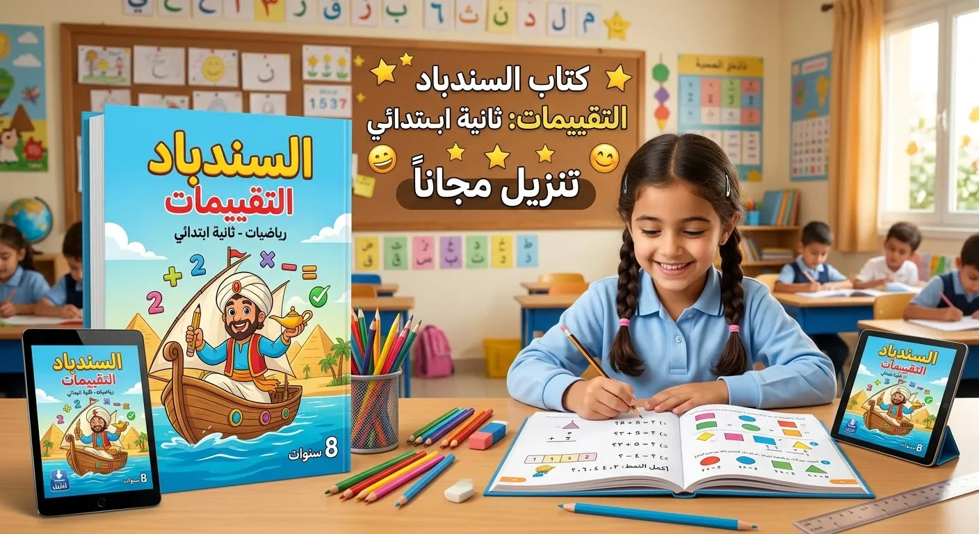 image about تحميل رابط مراجعة السندباد لشهر أكتوبر وسبتمبر للصف الثاني الابتدائي مادة الرياضيات لعام 2026/2027 pdf