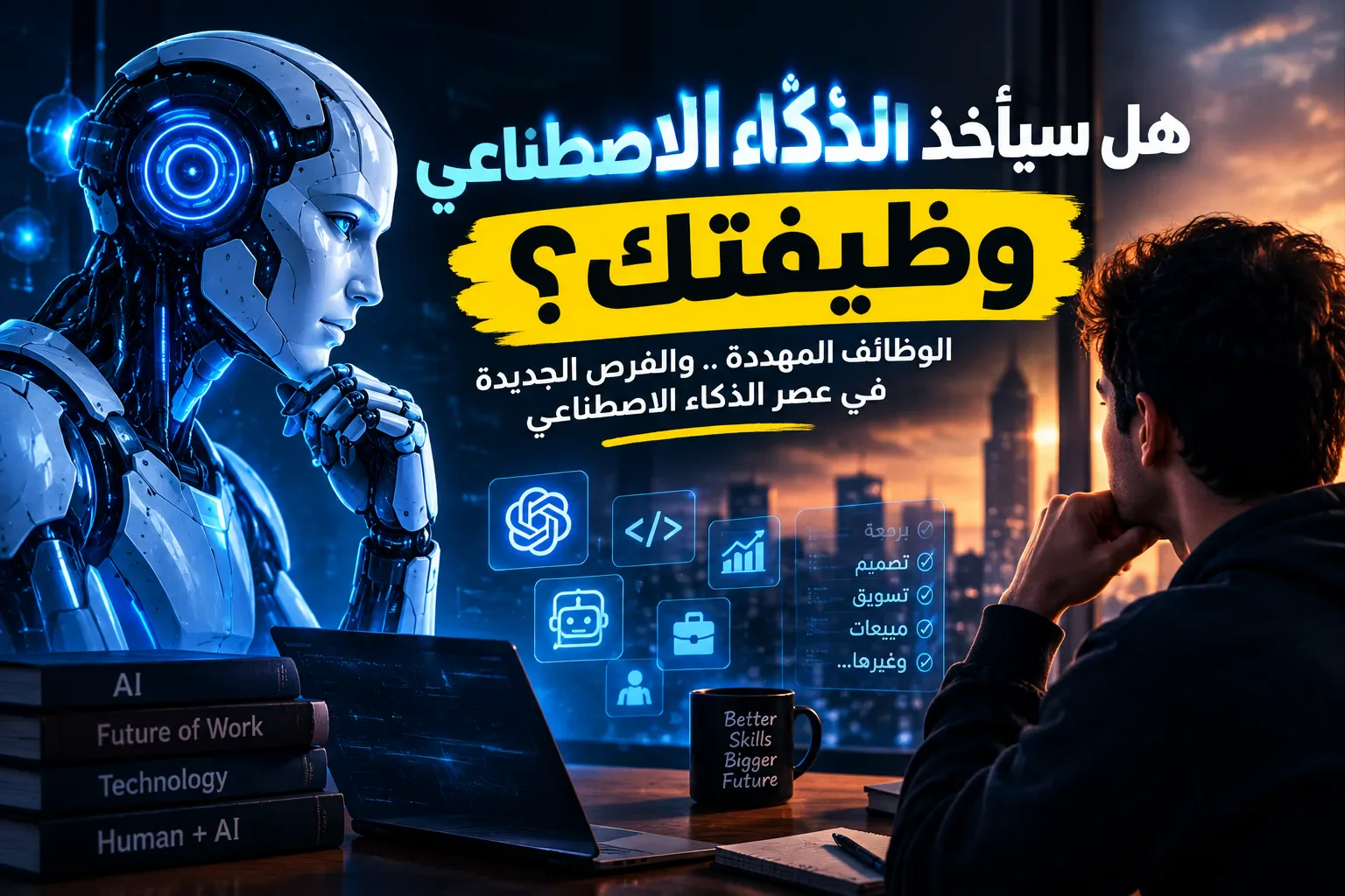 image about 🤖 وظائف ممكن تختفي بسبب الذكاء الاصطناعي.. هل وظيفتك بينها؟ 😱