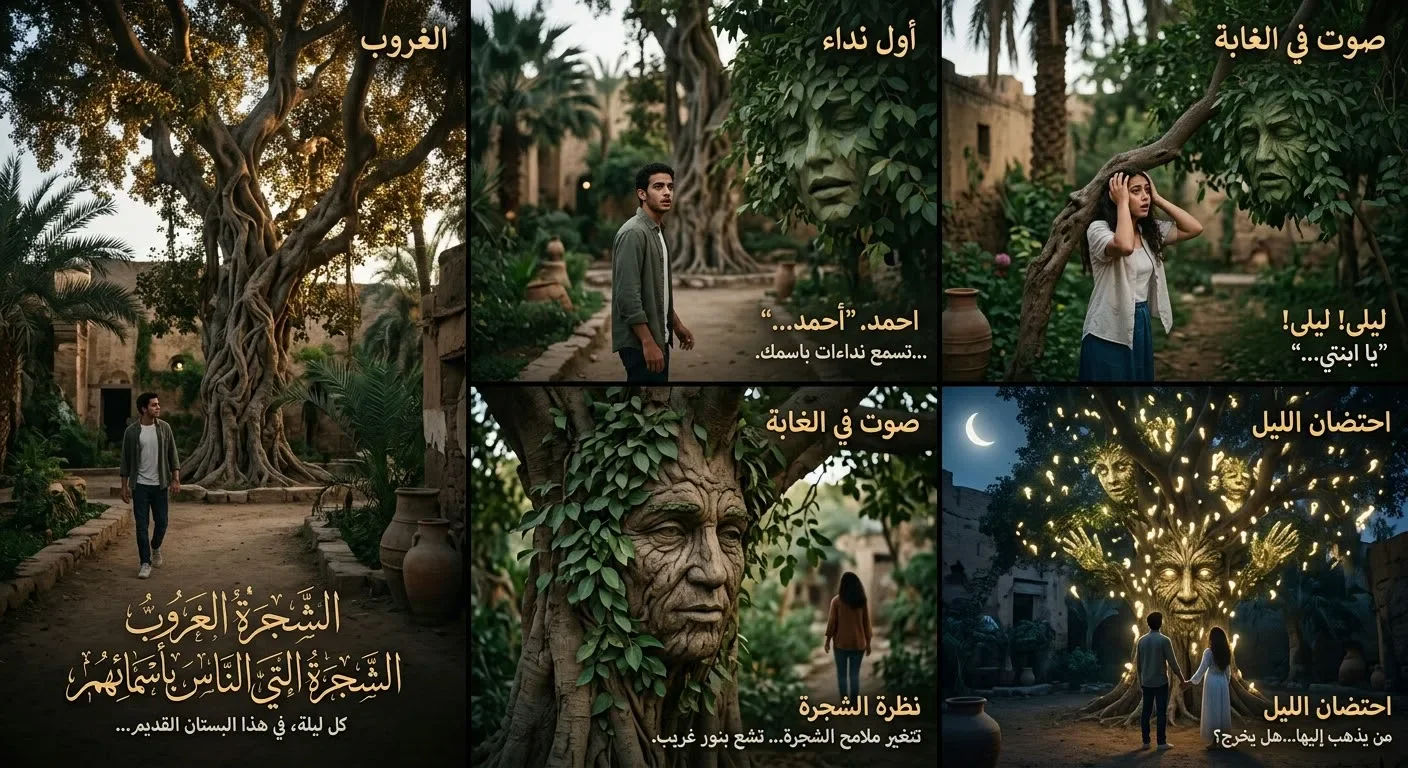 image about 🌳 الشجرة التي تنادي الناس بأسمائهم.. مين اللي كان بينادي من جوه الضلمة؟