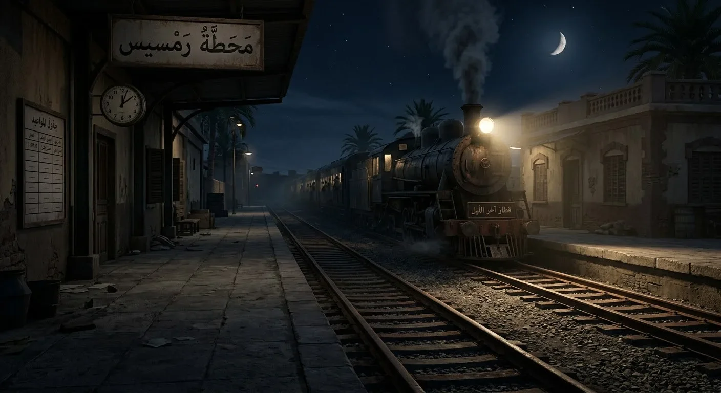 image about 🚂 قطار آخر الليل.. القطار اللي بيظهر في موعد مفيهوش أي قطارات!