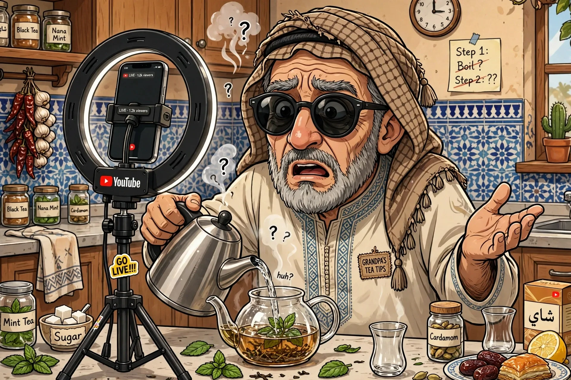 image about عندما قرر جدي أن يصبح يوتيوبر مشهور*