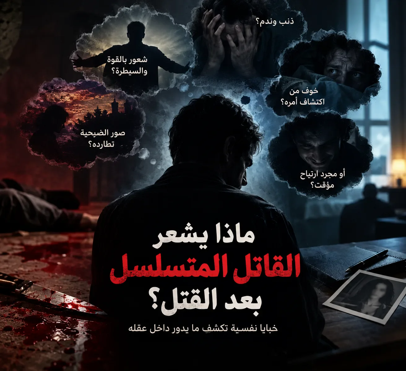 image about ماذا يشعر القاتل المتسلسل بعد القتل؟ تحليل نفسي لأسرار عقله
