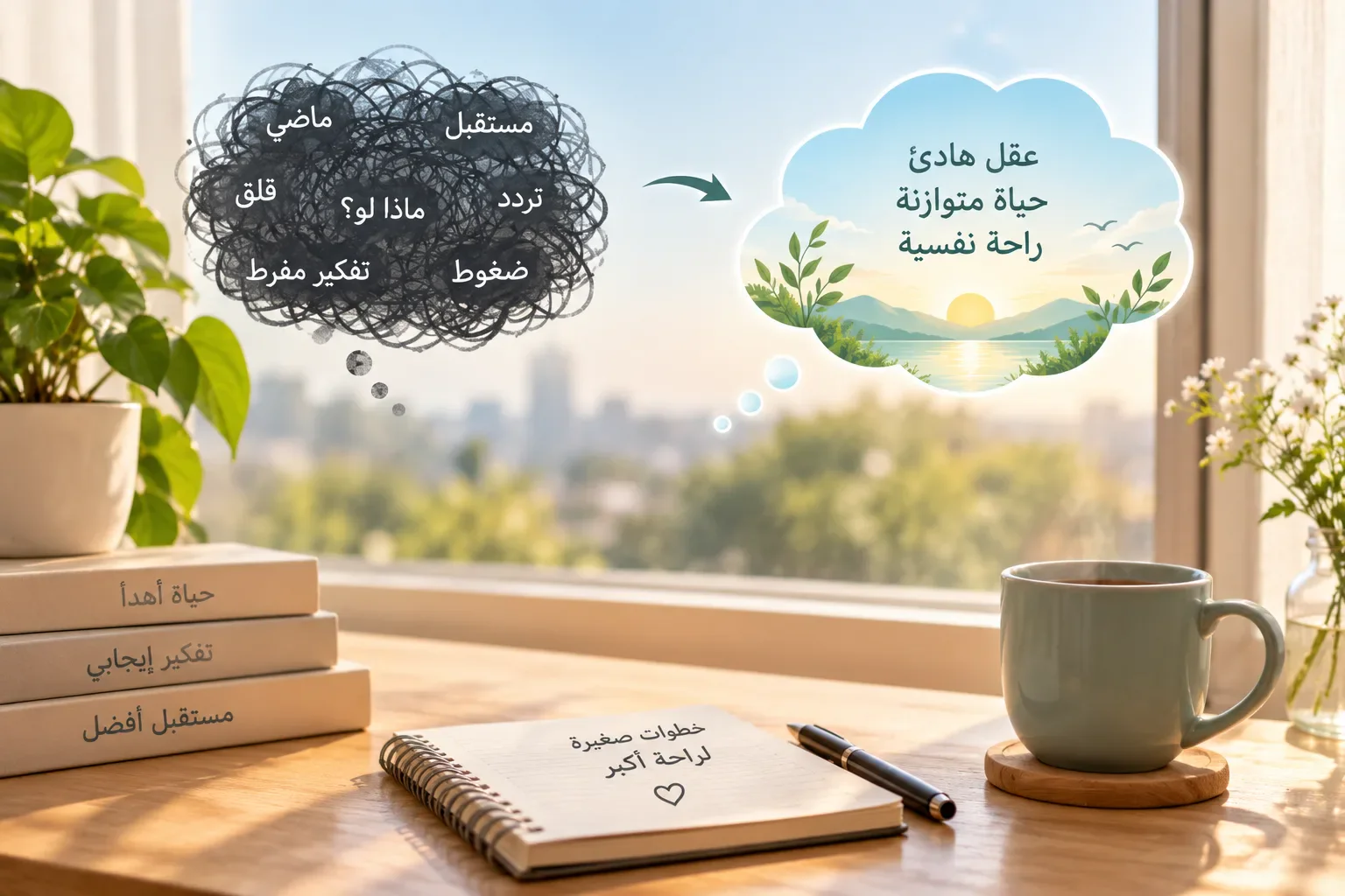 image about كيف تتخلص من التفكير الزائد وتريح عقلك؟ 6 طرق فعّالة