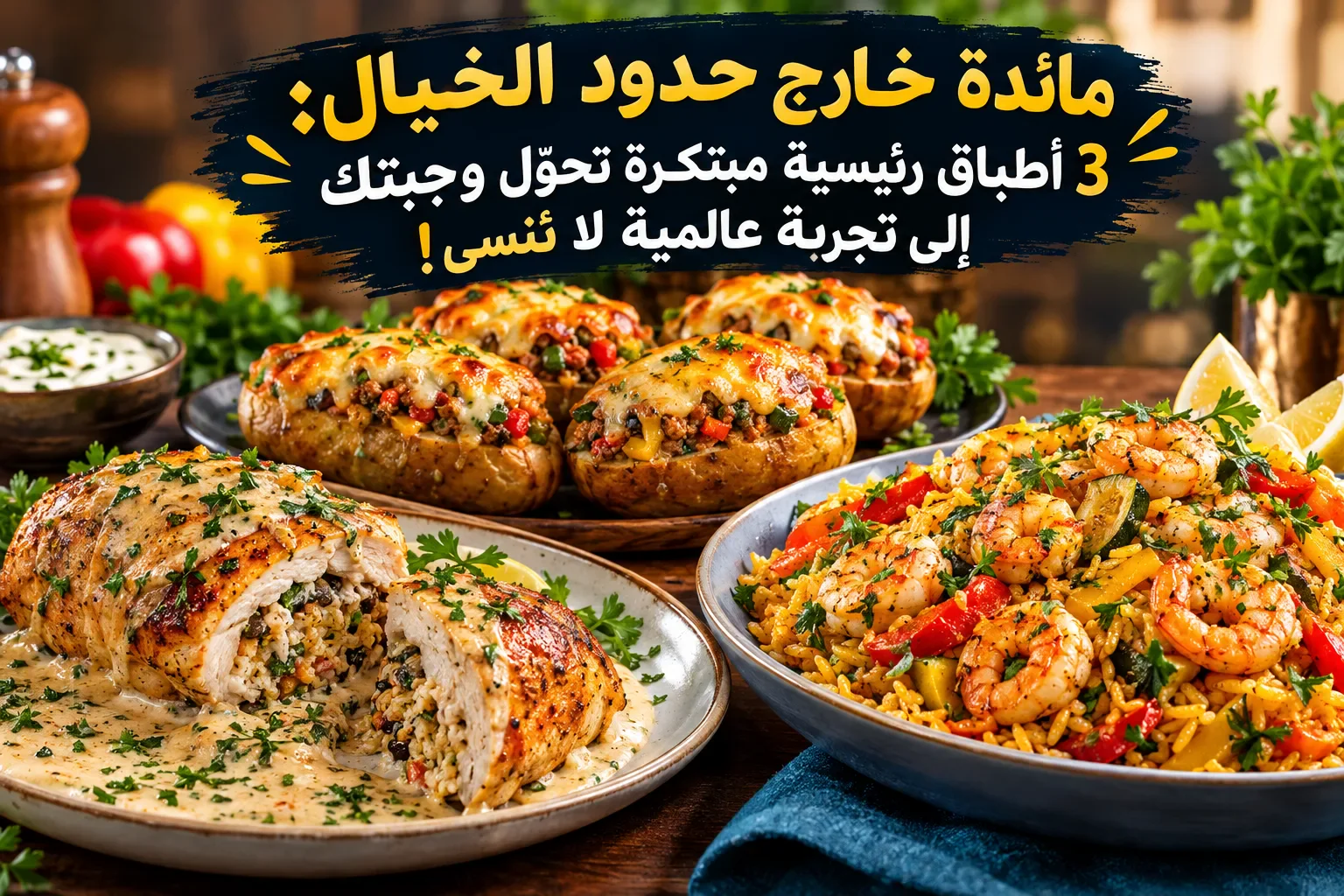 image about مائدة جديدة عن 3 أطباق رئيسية مبتكرة