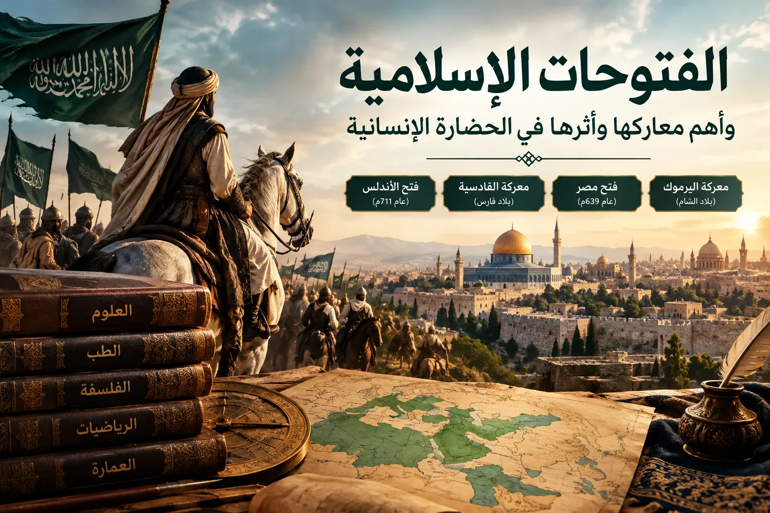 image about الفتوحات الإسلامية وأهم معاركها وأثرها في الحضارة الإنسانية