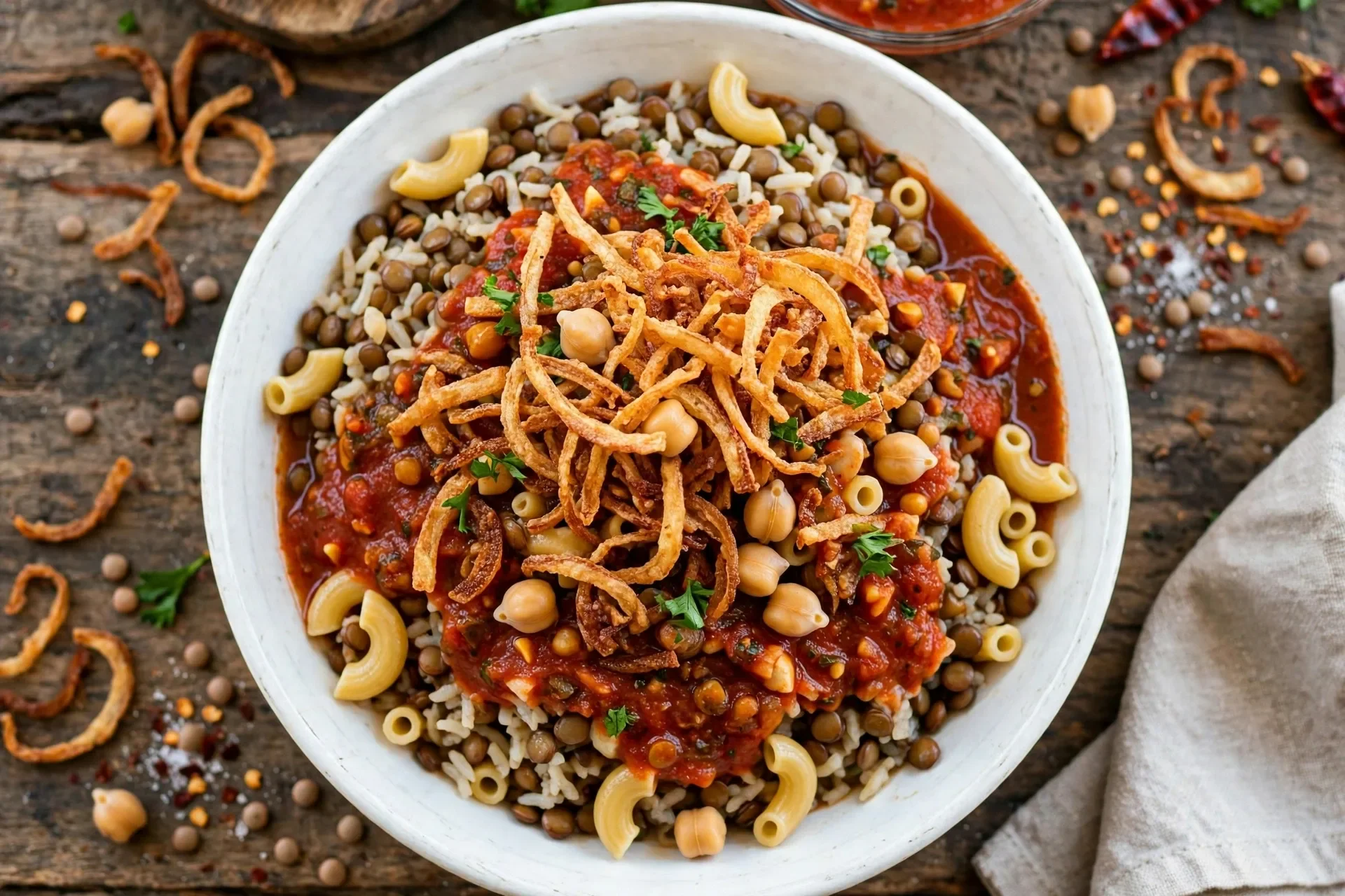 image about طريقة عمل الكشري المصري في المنزل زي الشراء من المحلات