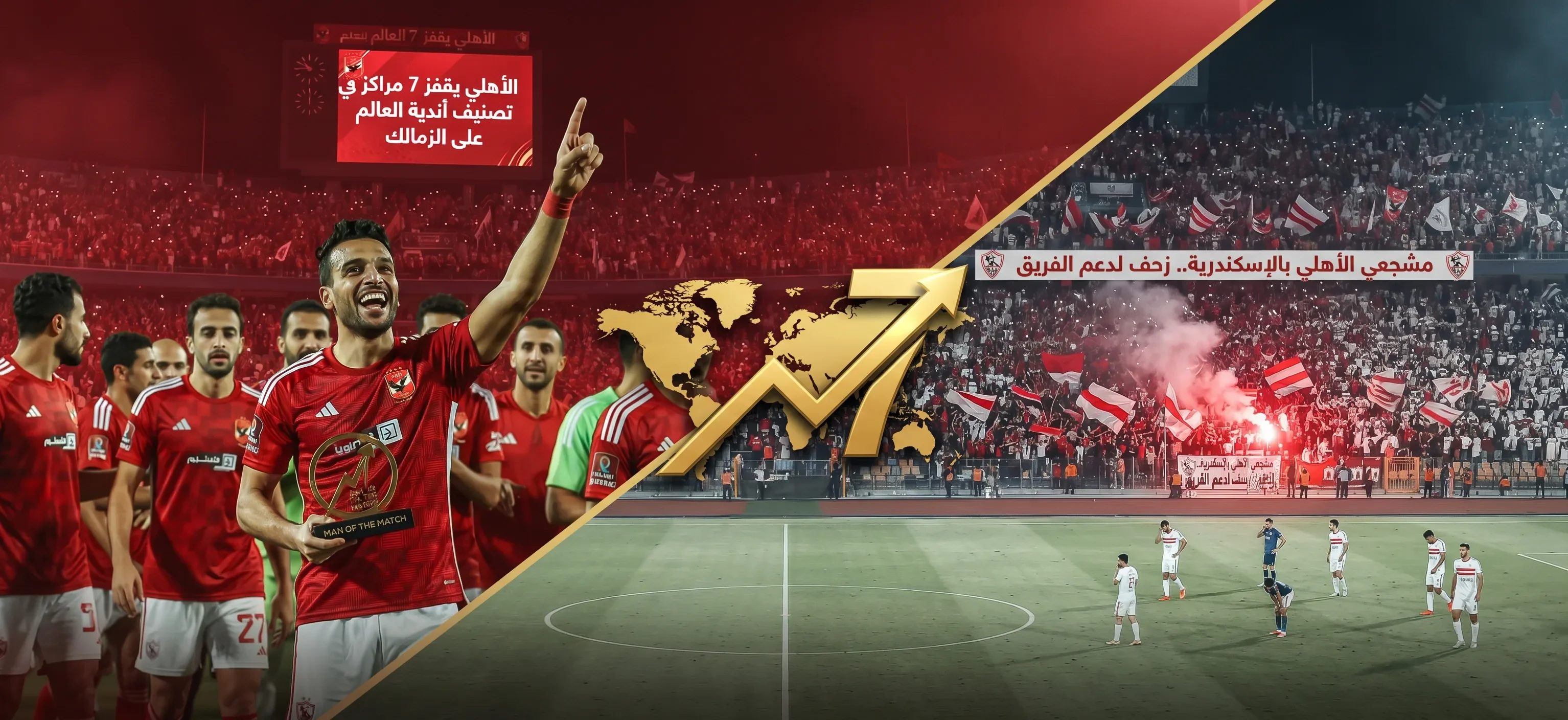 image about زلزال في التصنيف العالمي.. الأهلي يقفز 7 مراكز ويشعل الصراع بعد موقعة القمة الكبرى أمام الزمالك