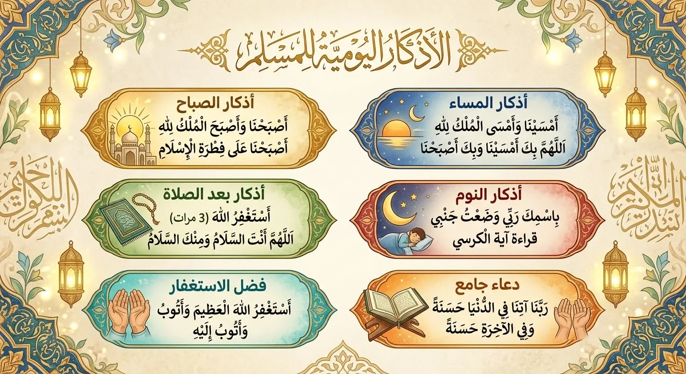 image about صلة العبد بربه عبر الأذكار والأدعية