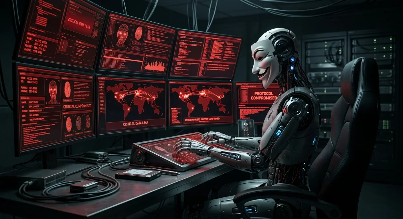 image about # الوجه المظلم للذكاء الاصطناعي في 2026: 7 مخاطر قد تهدد حياتنا الرقمية!